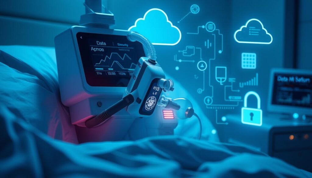 生成圖片：睡眠呼吸機與雲端數據安全