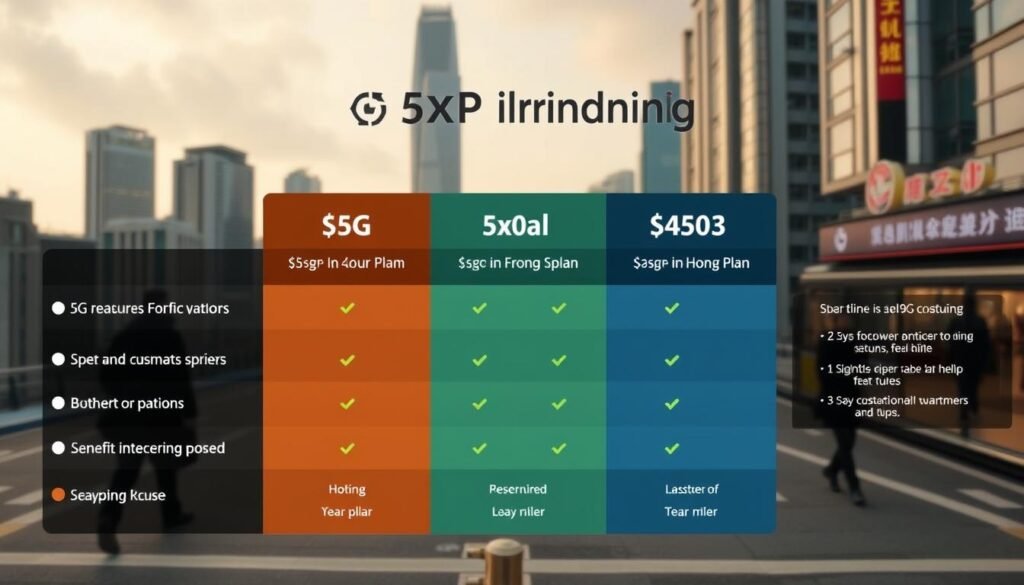 生成圖片：香港5G Plan比較