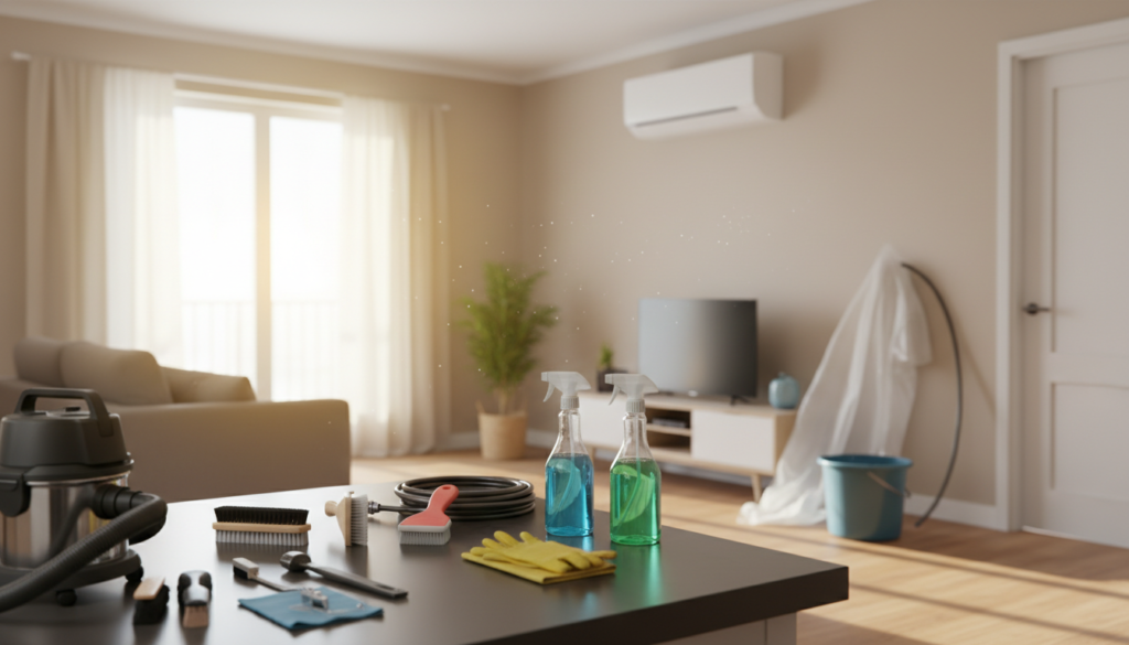 冷氣清洗準備工作